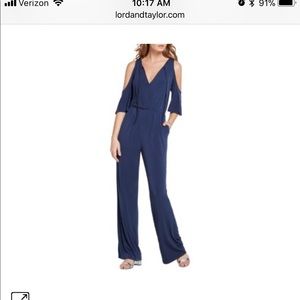 BCBG navy jumpsuit, size XS, fits like a small